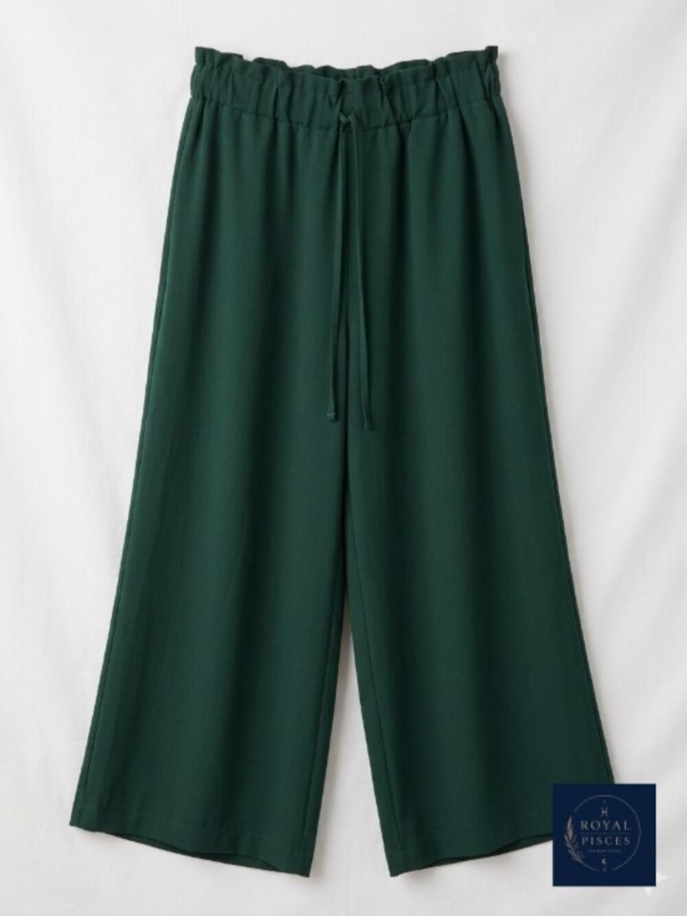 Emerald Green Wide Leg Pants